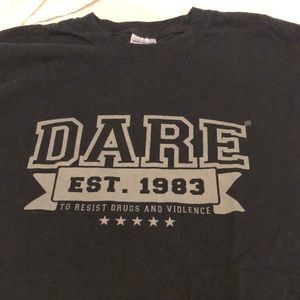 DARE est.1983 to resist drugs and violence men’s M